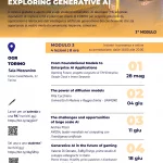 Terzo modulo del corso Exploring Generative AI a e con OGR Torino 28 maggio, 4 – 11 – 18 giugno ore 18